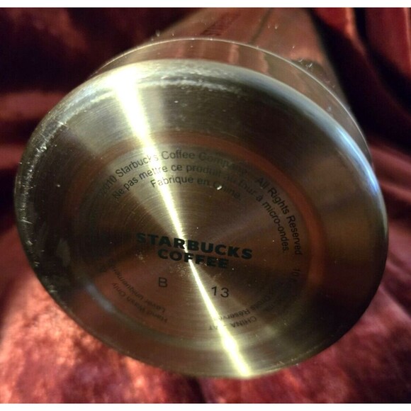 STARBUCKS Tumbler - Metallic Pink - 2010 - 10oz - Picture 2 of 7